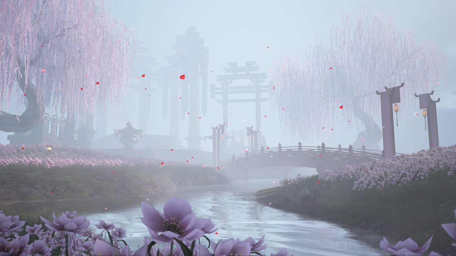 Snowing Blossom Paradise