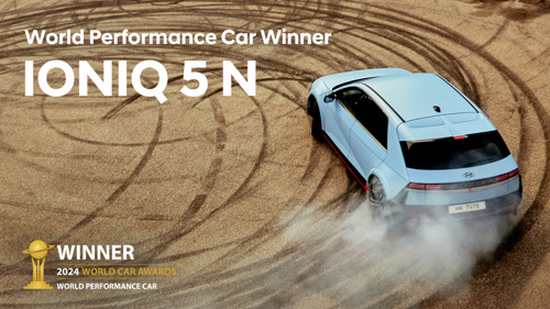 Auszeichnung: Hyundai IONIQ 5 N gewinnt den World Performance Car Award 2024