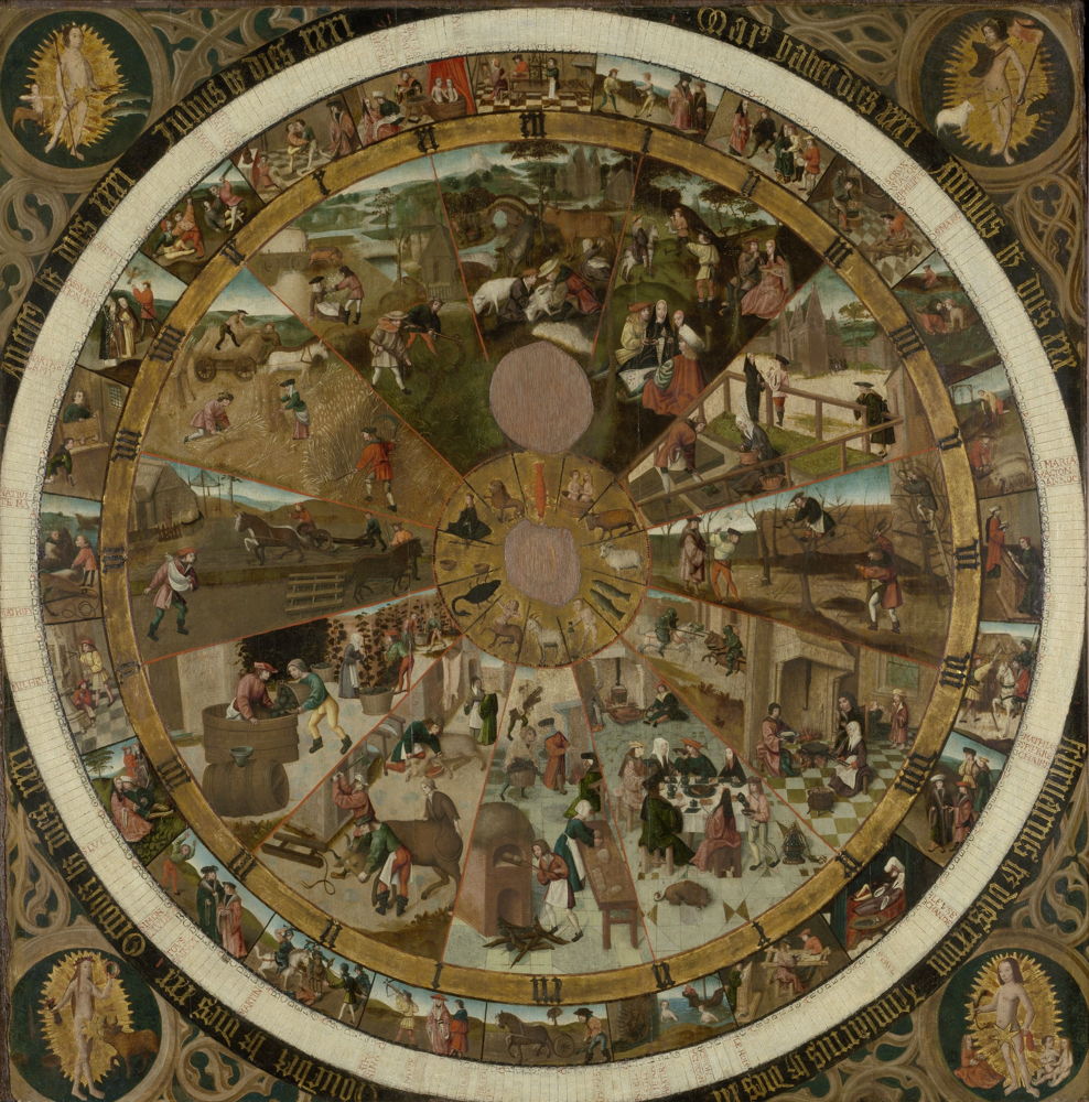 Hour and calendar dial, Southern Netherlands, c. 1500 © Lukas - Art in Flanders, foto Dominique Provost