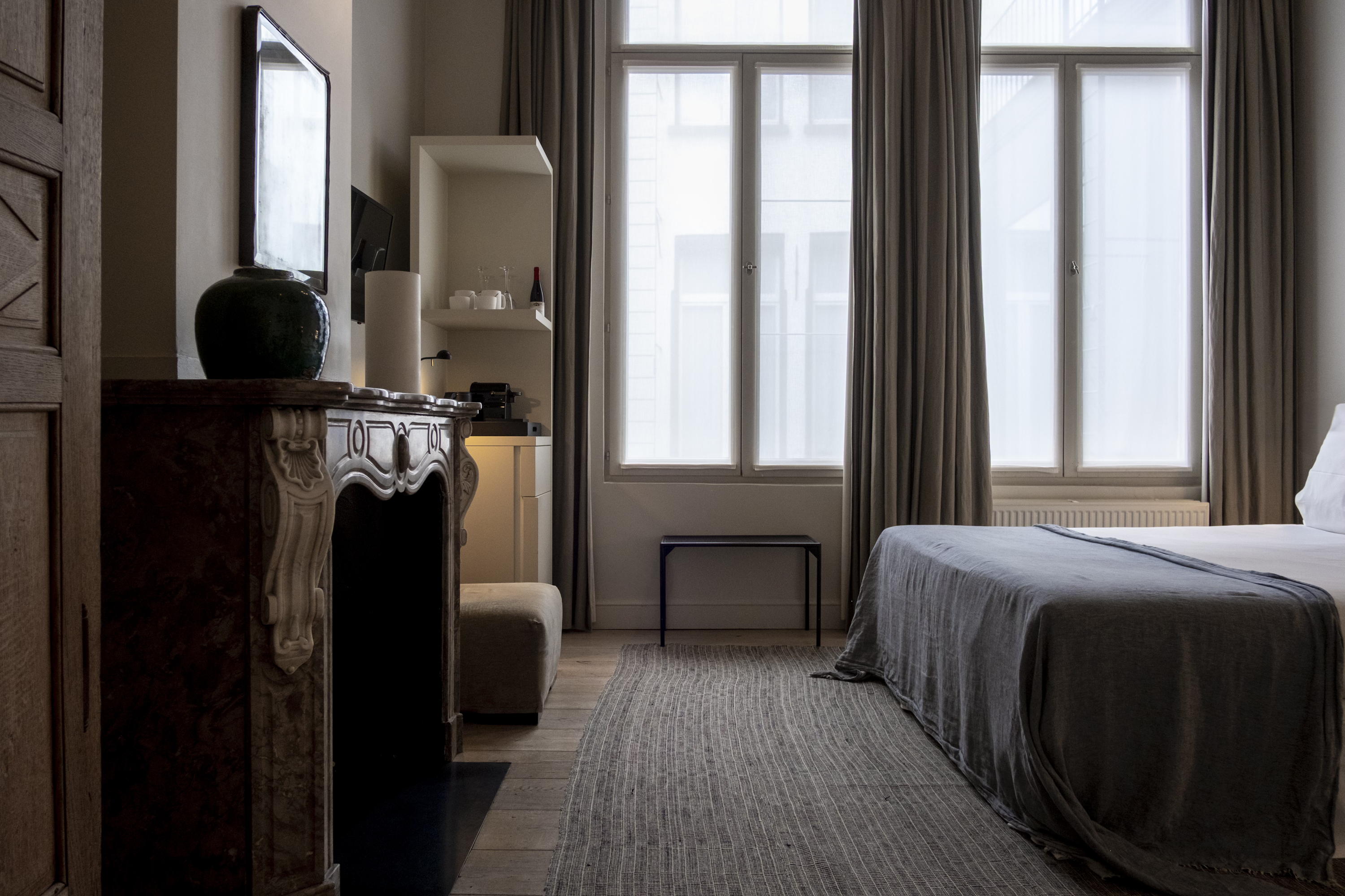 Hotel Julien in Antwerp renovated its interior in collaboration with Bea Mombaers and Peter Ivens