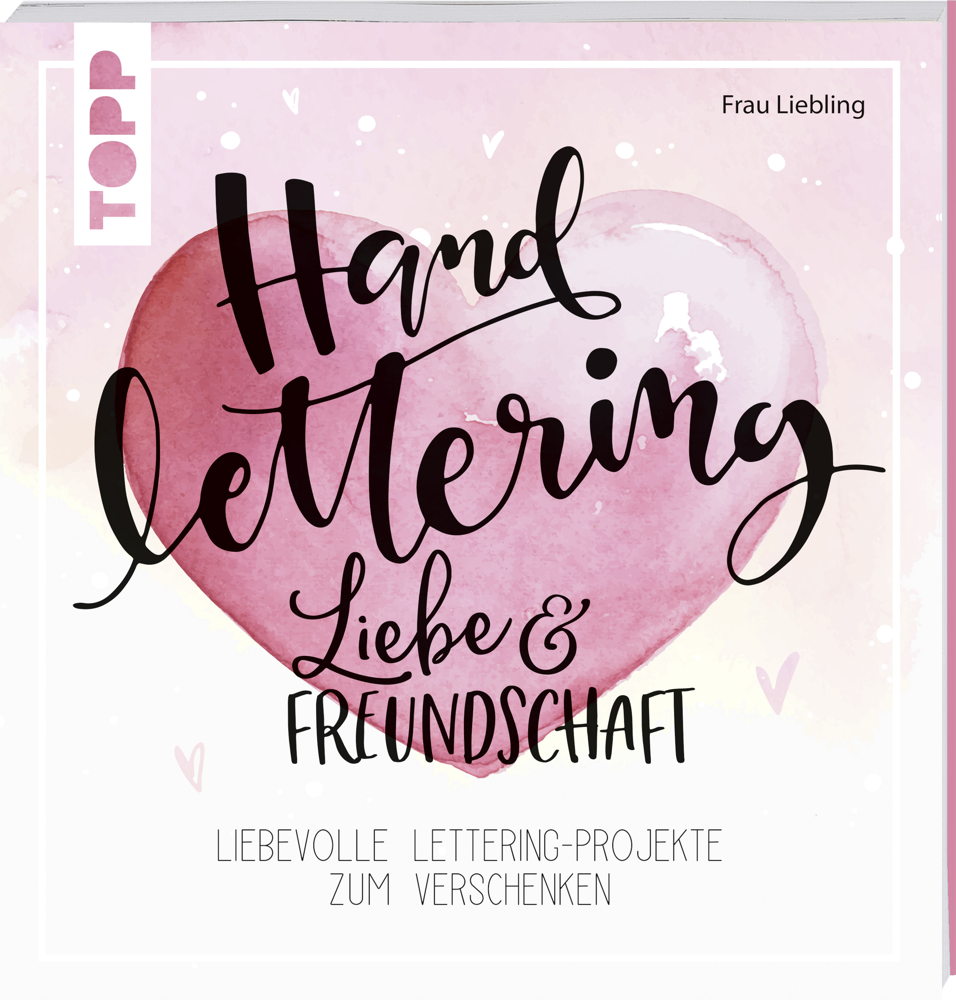 Eine Kreativexpertin gibt Anleitungen aus dem neuen Buch „Handlettering Liebe & Freundschaft“.