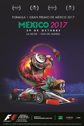 Cartel oficial FORMULA 1 GRAN PREMIO DE MÉXICO 2017