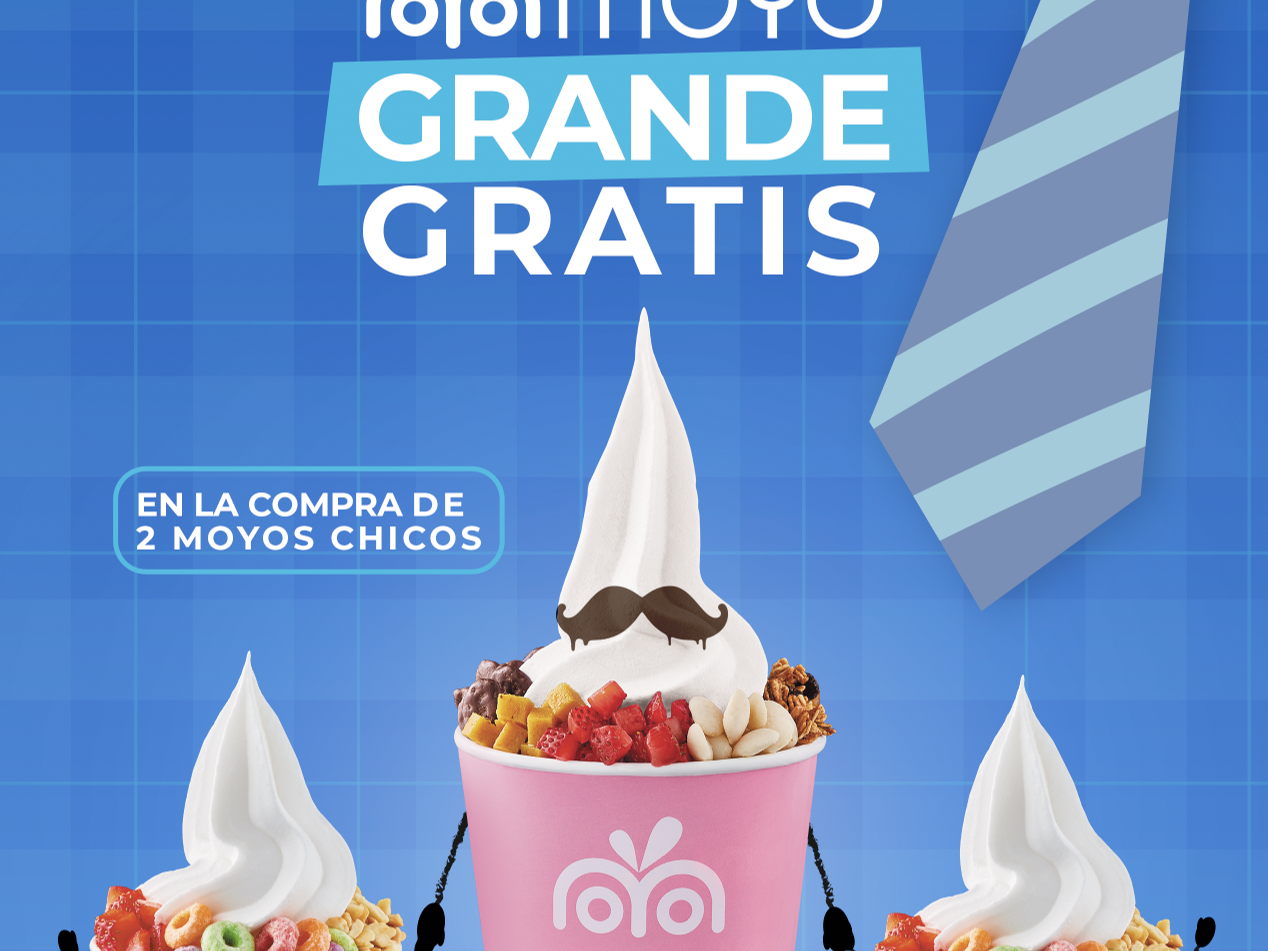 Moyo GRANDE GRATIS en el Día del Padre al comprar dos chicos 