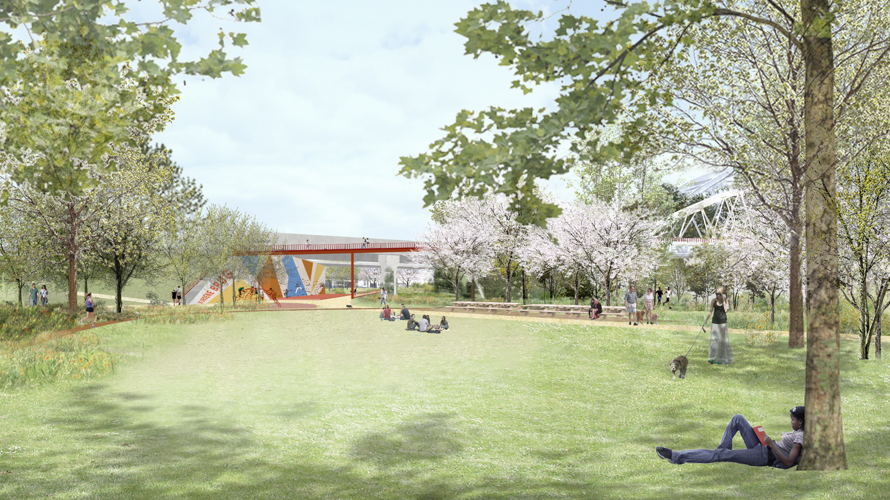Spoorwegbrug doorgang ©StudioPaolaViganò + MAARCH + Sweco Belgium
