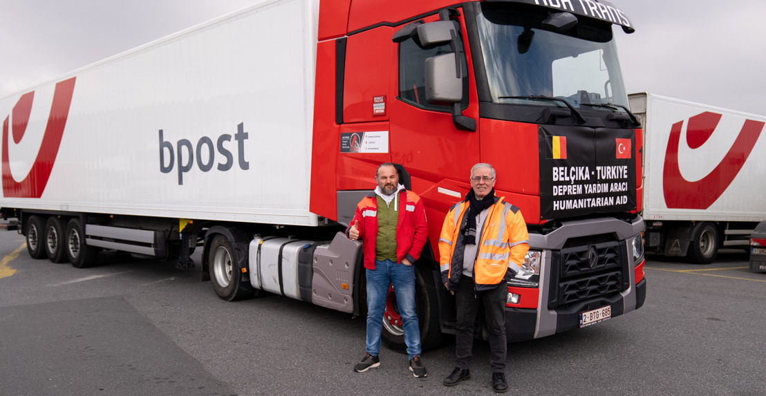 bpost sets off for Turkey with 22,5 tonnes of donations