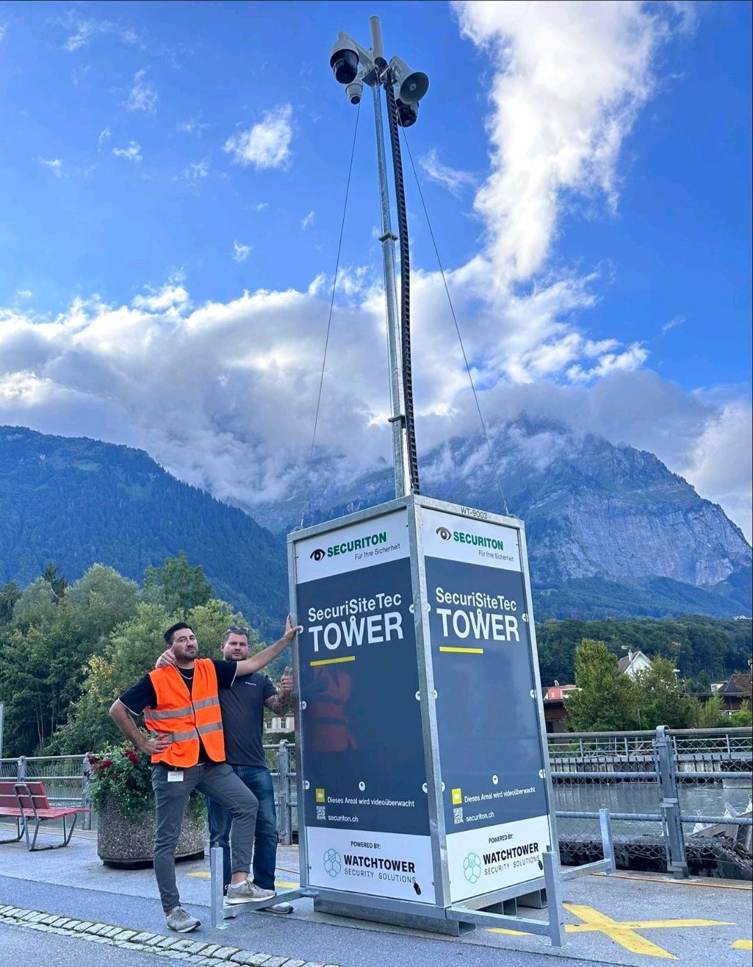 AI-camera's van Watchtower beveiligen geëvacueerd gebied na aardverschuiving in Zwitserland