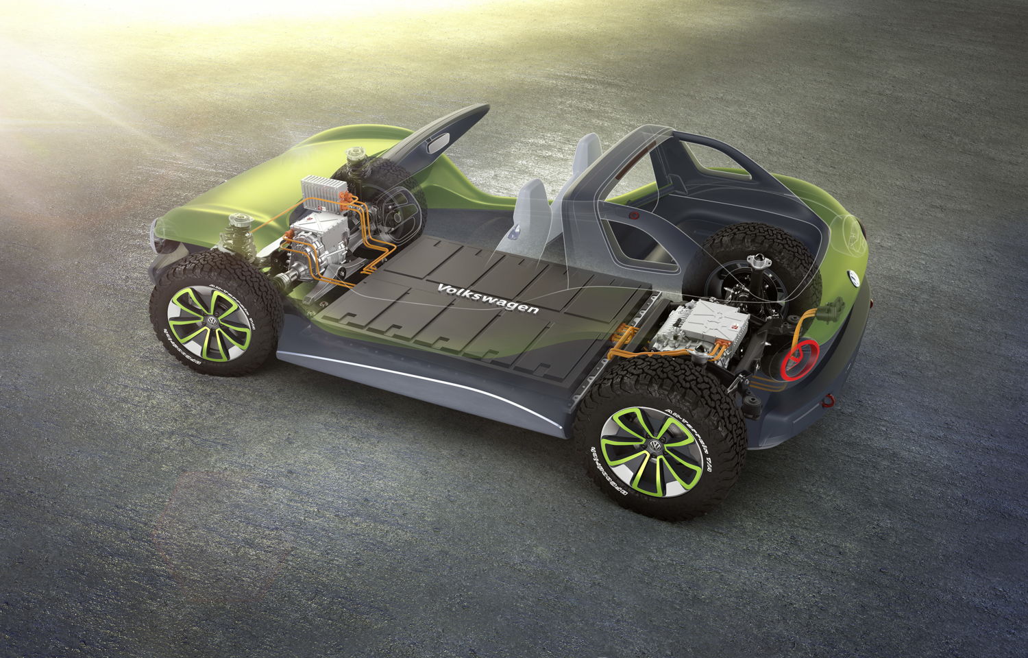 El vehículo eléctrico de exhibición ID. BUGGY celebró su estreno mundial en el evento International Motor Show. Volkswagen no lo va a construir, ¿pero quizá otra marca?