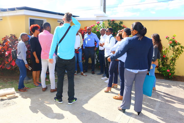 Site visit to Ecocarib's renewable energy project one of the entrepreneurs in the TEECA project