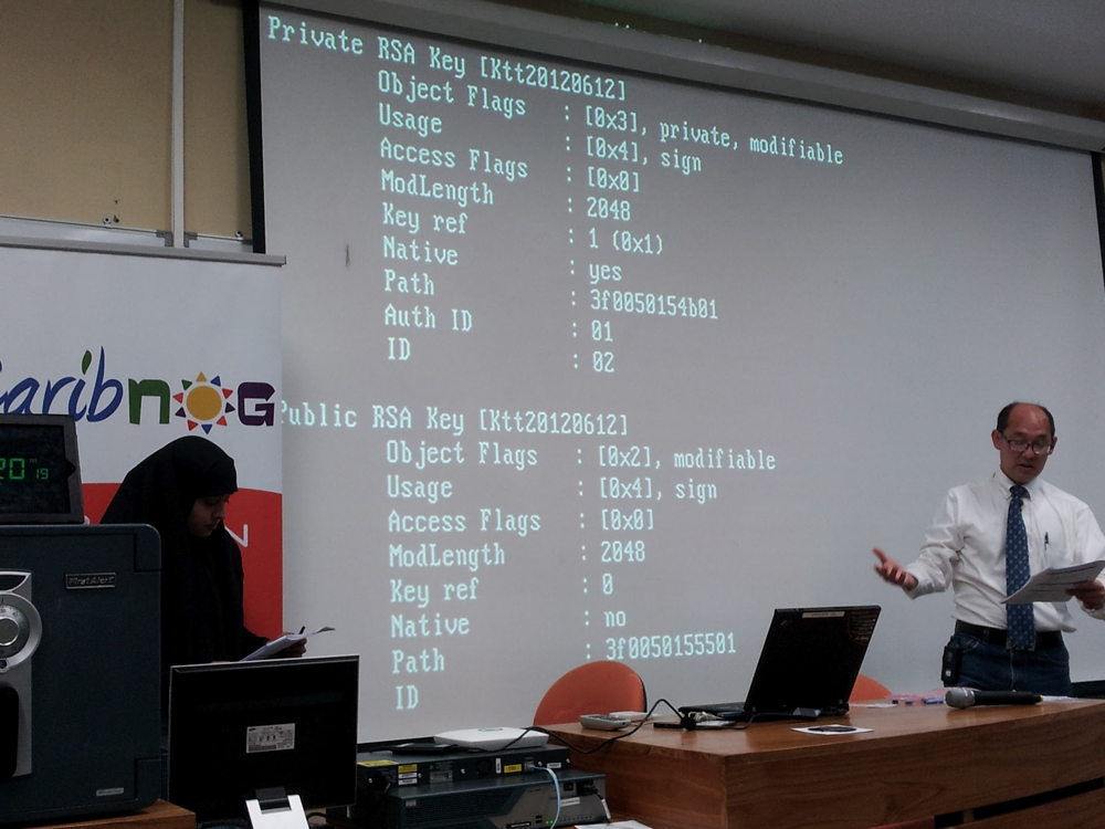 International Internet Security Expert Rick Lamb presents at CaribNOG