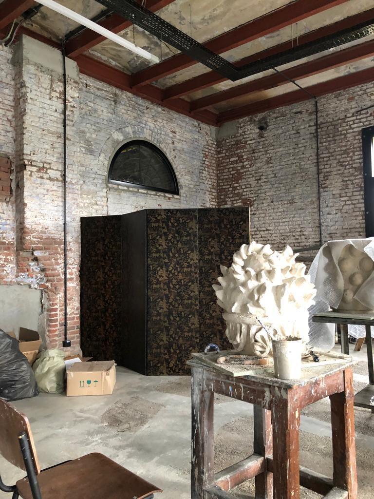 Bela Silva's studio where she creates her ceramics Bela Silva's studio where she creates her ceramics