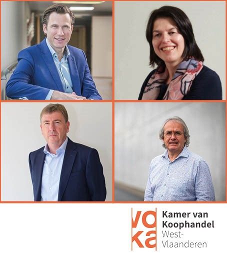 Nieuwe leden Bestuurscomité van Voka - Kamer van Koophandel West-Vlaanderen: Frederik Chanterie, Hilde Goossens, Philippe Mathieu, Vincent Callens Nieuwe leden Bestuurscomité van Voka - Kamer van Koophandel West-Vlaanderen: Frederik Chanterie, Hilde Goossens, Philippe Mathieu, Vincent Callens