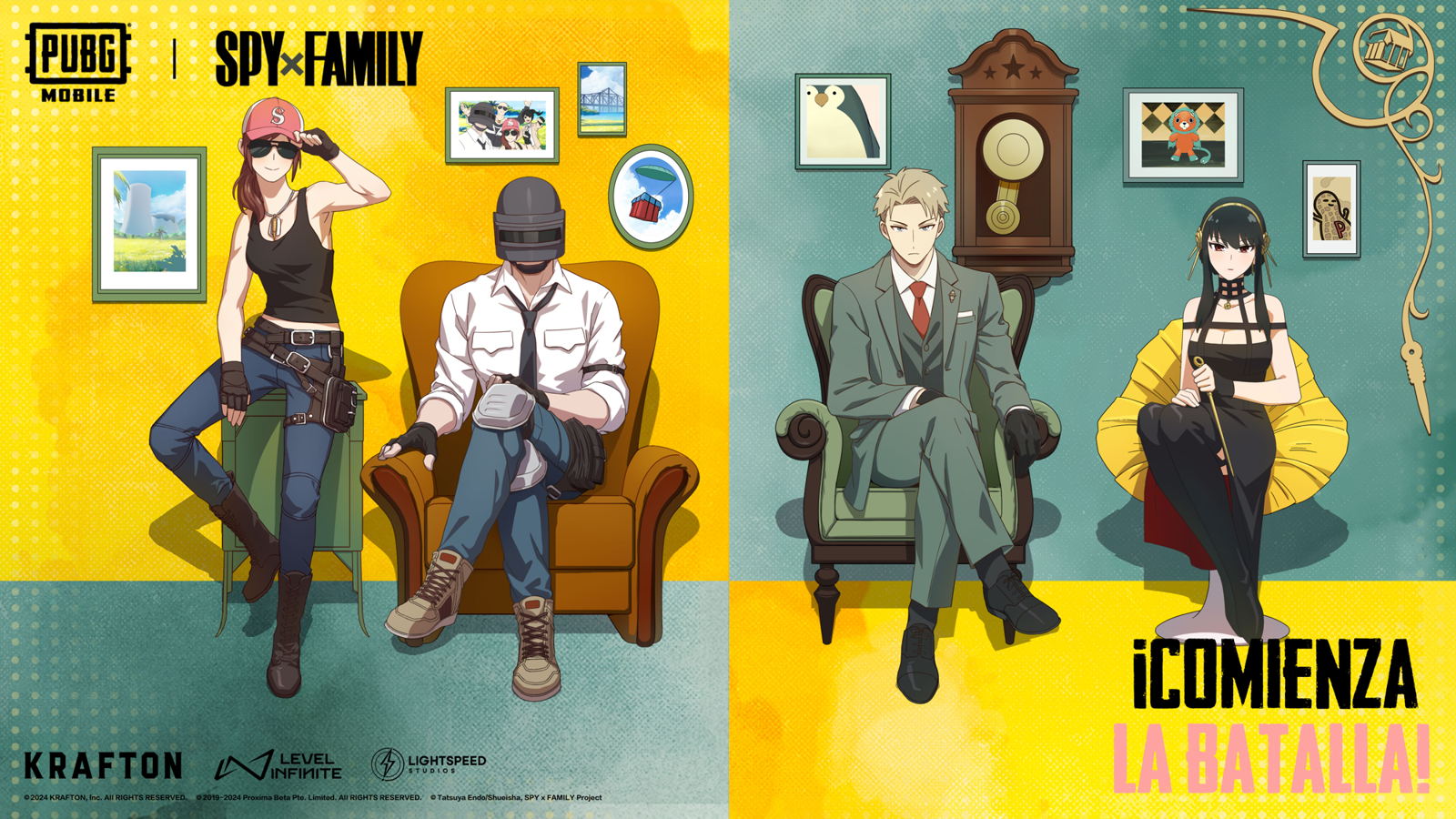 PUBG Mobile y Spy x Family