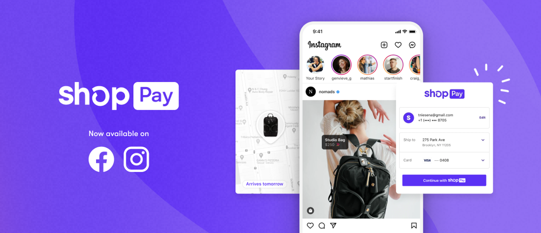 Shopify führt Shop Pay in Facebook und Instagram Shops ein