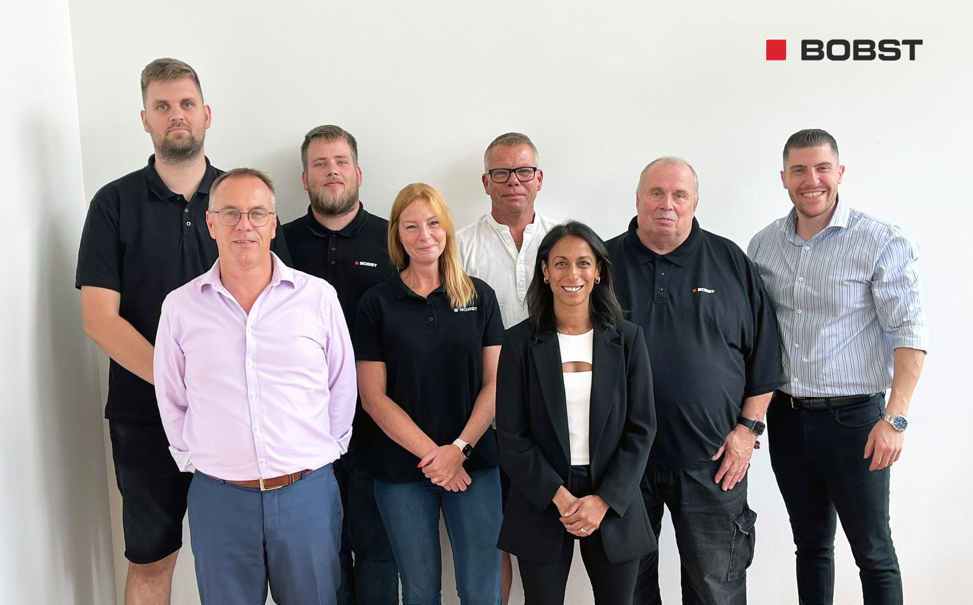 Karim El-Jamal, Technical Service Manager Bobst Group Scandinavia (right) and his team.