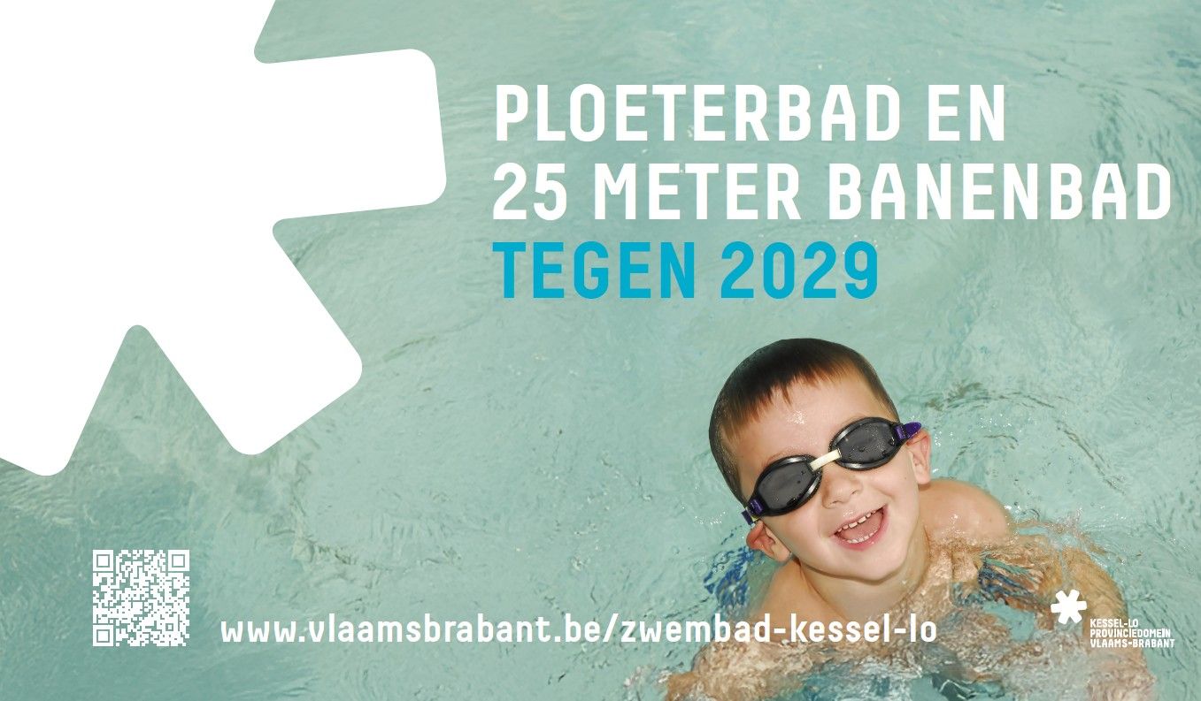Er komt een ploeterbad en een 25 meter banenbad in provinciedomein Kessel-Lo