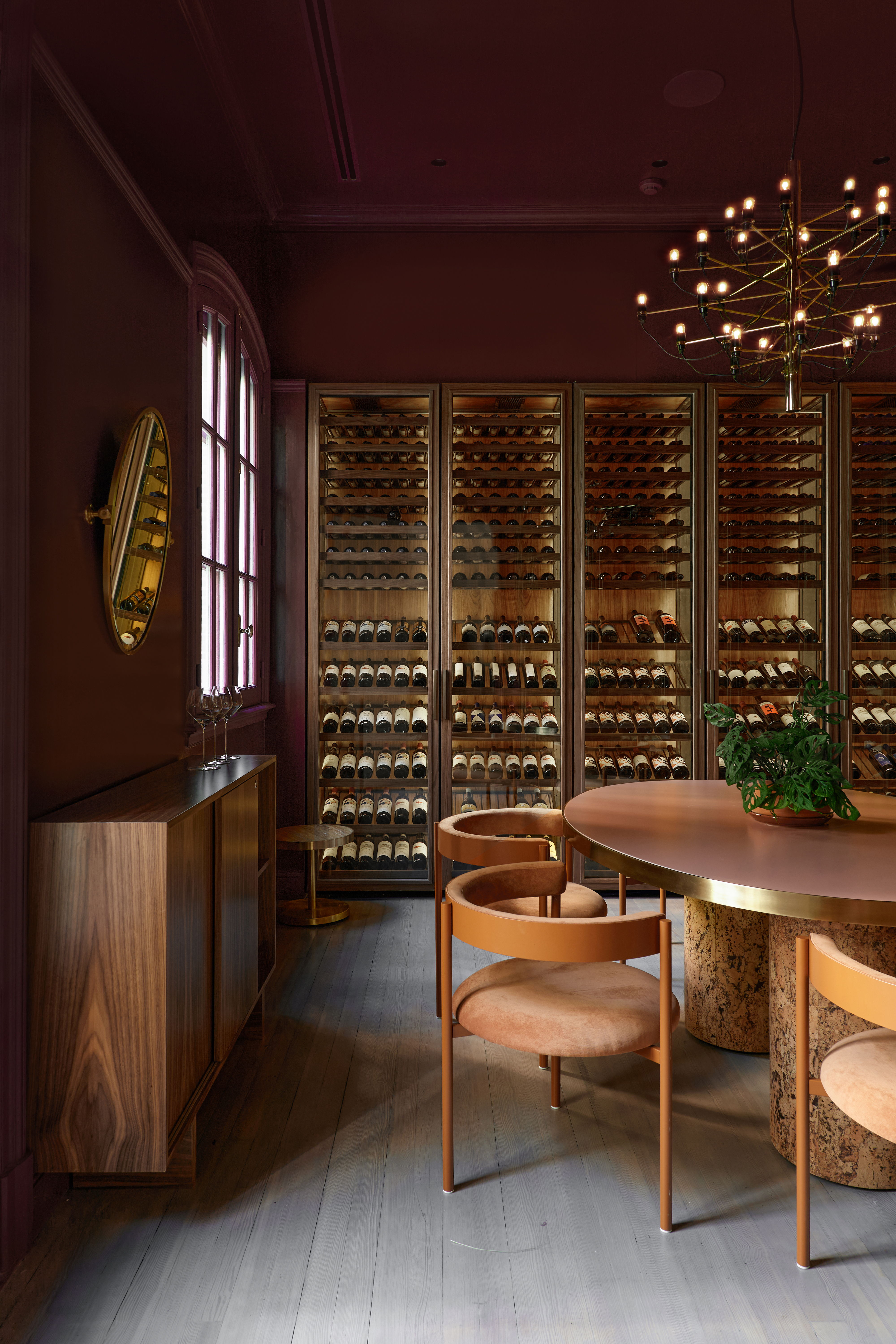 The wine cellar at Casa Cavia designed by Kallos Turin (Photography by Felix Niikado)