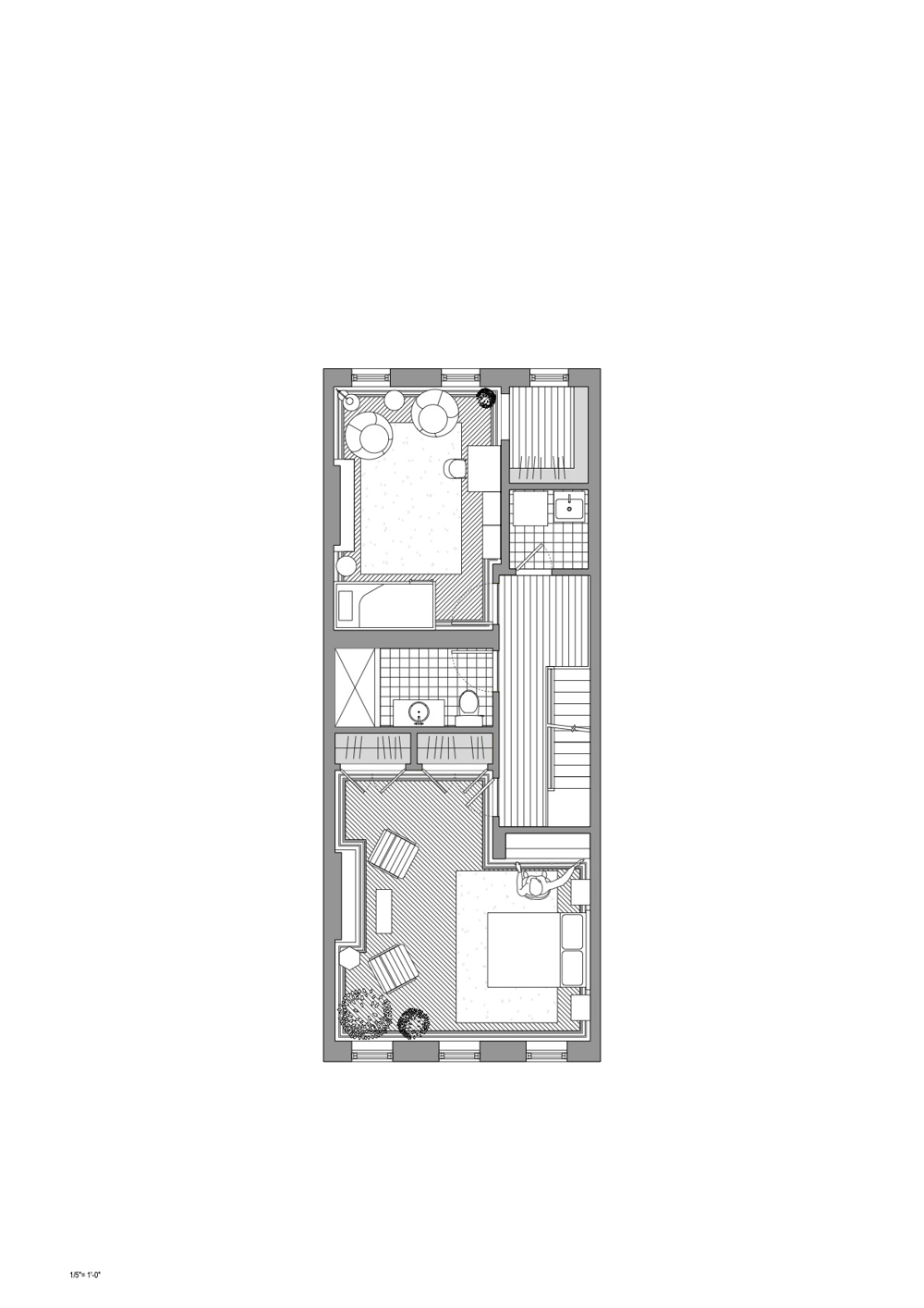 Second Floor Plan, Courtesy Frederick Tang Architecture