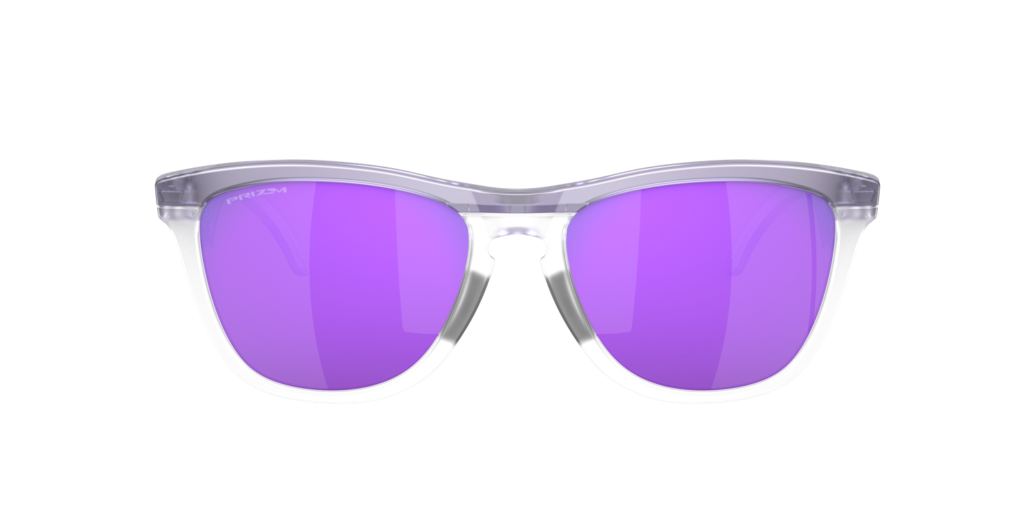 OAKLEY FROGSKIN HYBRID MATTE TRANSPARENT LILAC WITH PRIZM VIOLET (1)