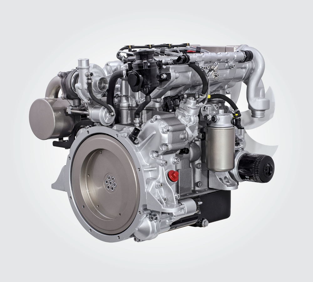 Der Hatz 4H50TIC ist mit einem BOSCH Common-Rail Off-Highway ausgerüstet und ist mit 210 g/kWh (im Bestpunkt) äußerst kraftstoffeffizient