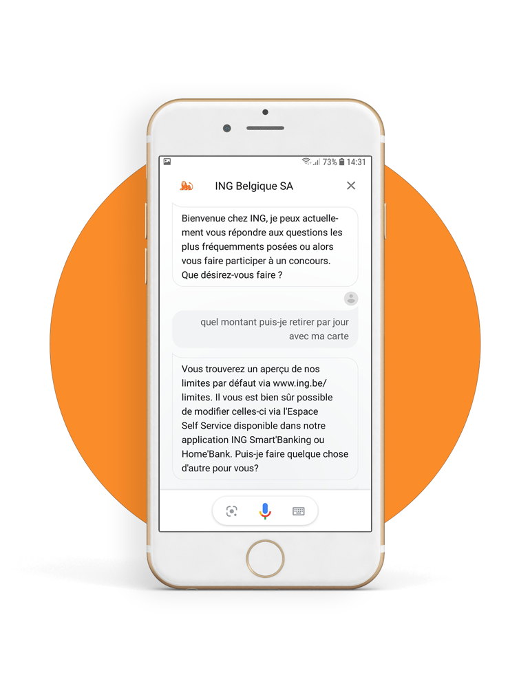 ING Belgique l'Assistent Google