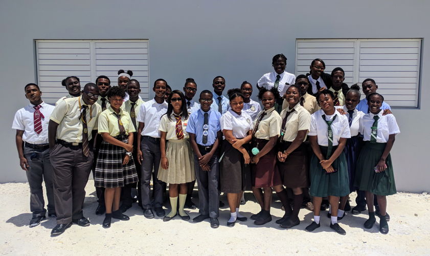 Group photo of student participants.