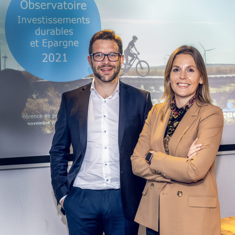 Cédric Matte, Directeur Général du Marché Retail chez CBC, et Marie Lambert, Professeur de Finance (HEC Liège).