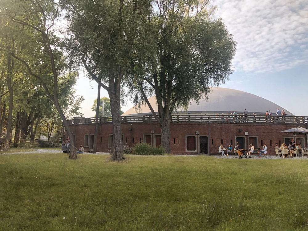Achterzijde Arenahal toekomstbeeld ©CLUSTER