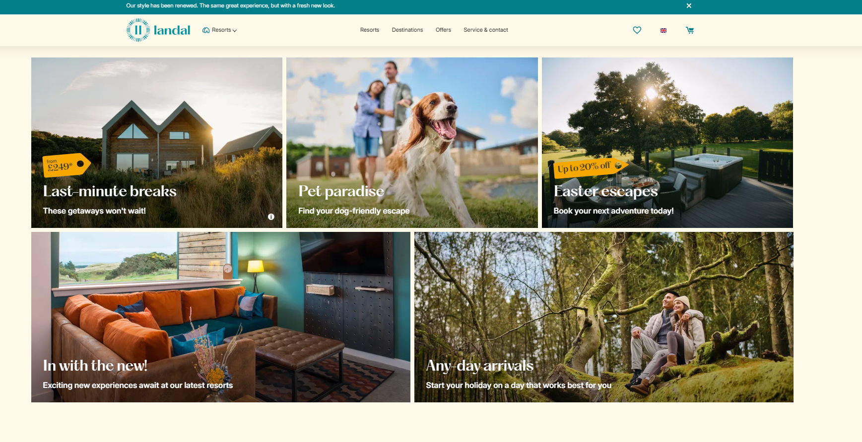Landal New Website 2