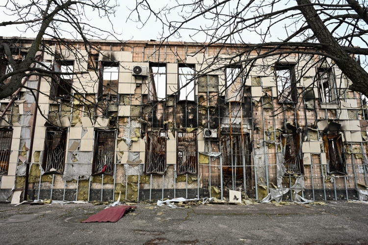 Copyright: Colin Delfosse Countries: Ukraine, Ukraine Date taken / Date Recorded: Caption / Description: Drobysheve Health center, Donetsk Oblast. 28 January 2023.
