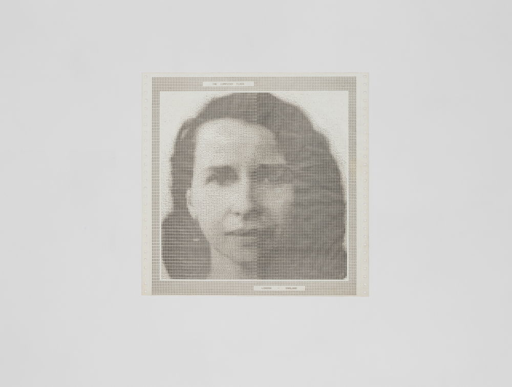 Anna Bella Geiger, Self-Portrait, 1960s Computerized image printed on paper. Courtesy of the artist
