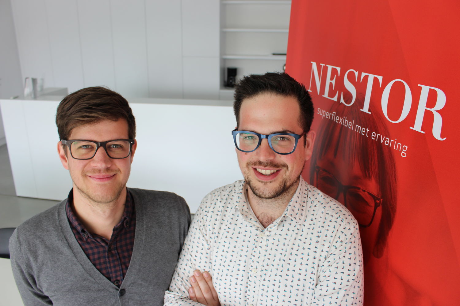 Mathieu Vandenhende en Nicolas Moerman, oprichters Nestor