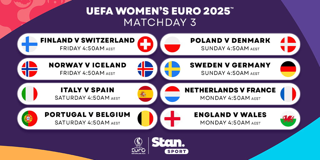 This week on Stan Sport (10 July 2025)