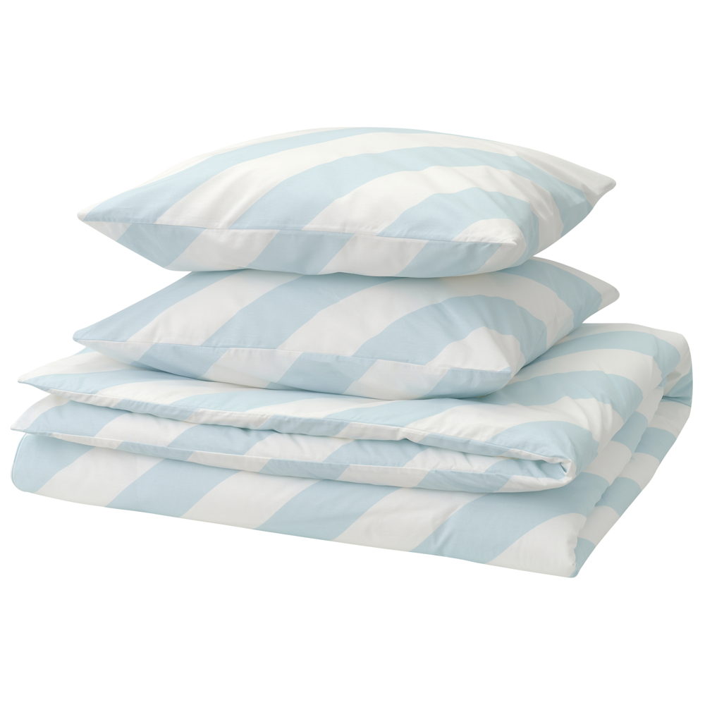 IKEA_NYTILLVERKAD_SLÖJSILJA duvet cover and 2 pillowcases_€39,99_PE907827