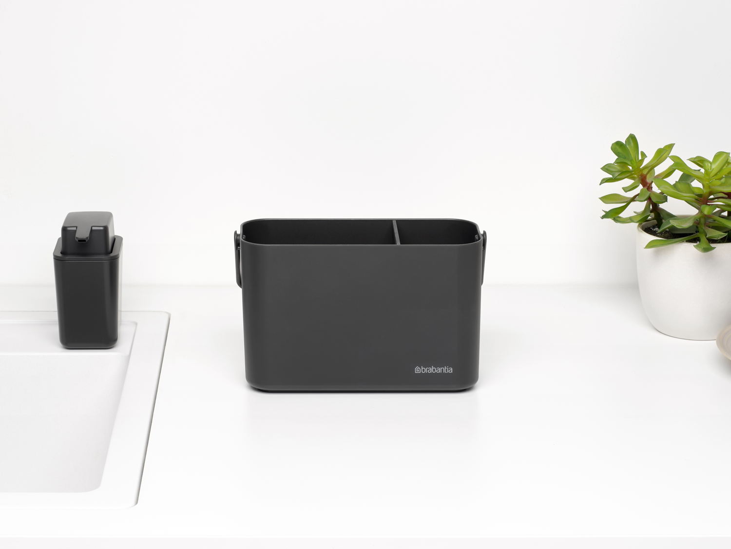 SinkSide Cleaning Caddy - Dark Grey - 8710755233302 Brabantia_6_NR-41248