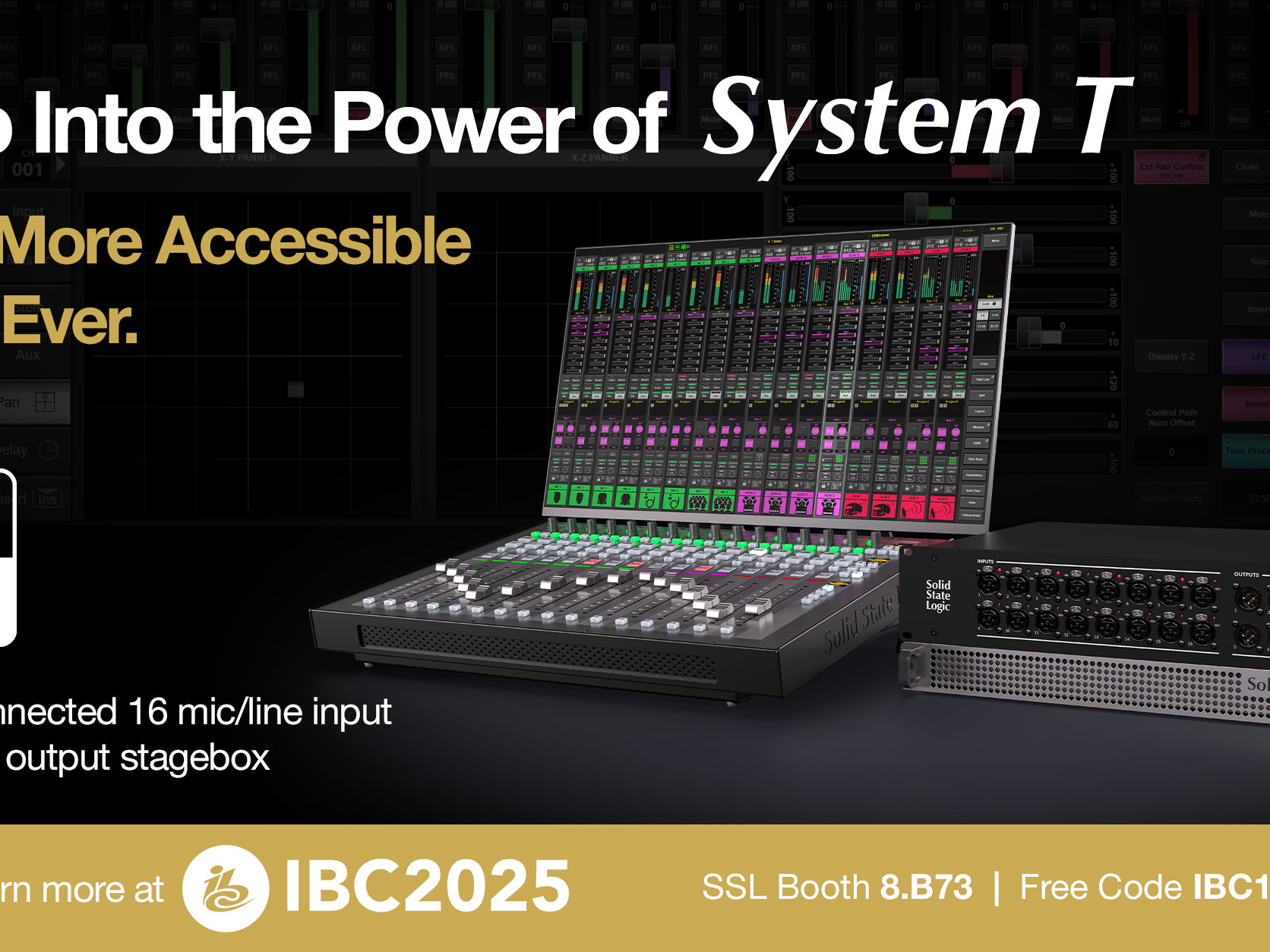 SSL’s MPL 16-8 stagebox gives ad hoc and fixed networks a boost at IBC2025