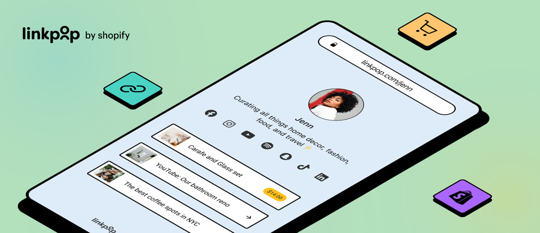 Link in Bio, but Make It Shoppable: Meet Linkpop, Shopify’s Newest Offering for Creators