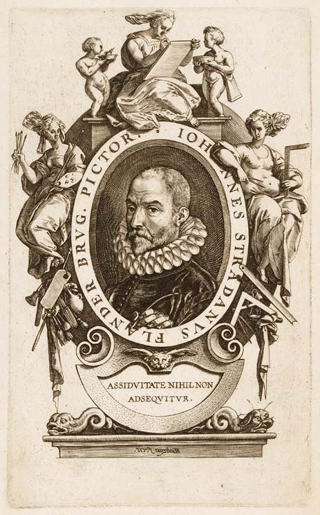 Portret van Johannes Stradanus. Uit de collectie van het Museum Plantin-Moretus