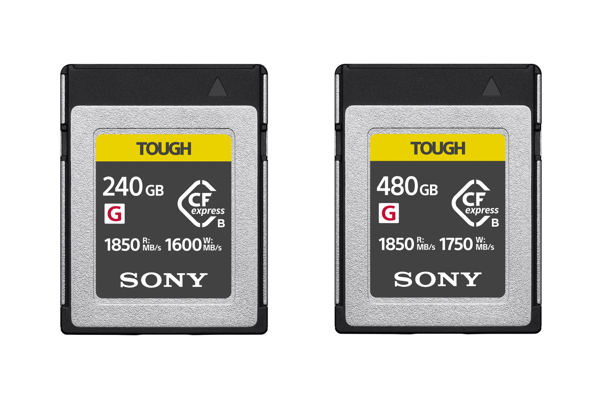 Sony Electronics Releases the 240GB and 480GB CFexpress Type B TOUGH Memory Cards Offering Large Capacity and High Speed