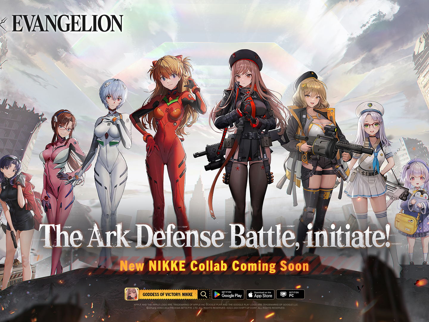EVANGELION : les personnages du classique de l'animation japonaise arrivent dans GODDESS OF VICTORY: NIKKE