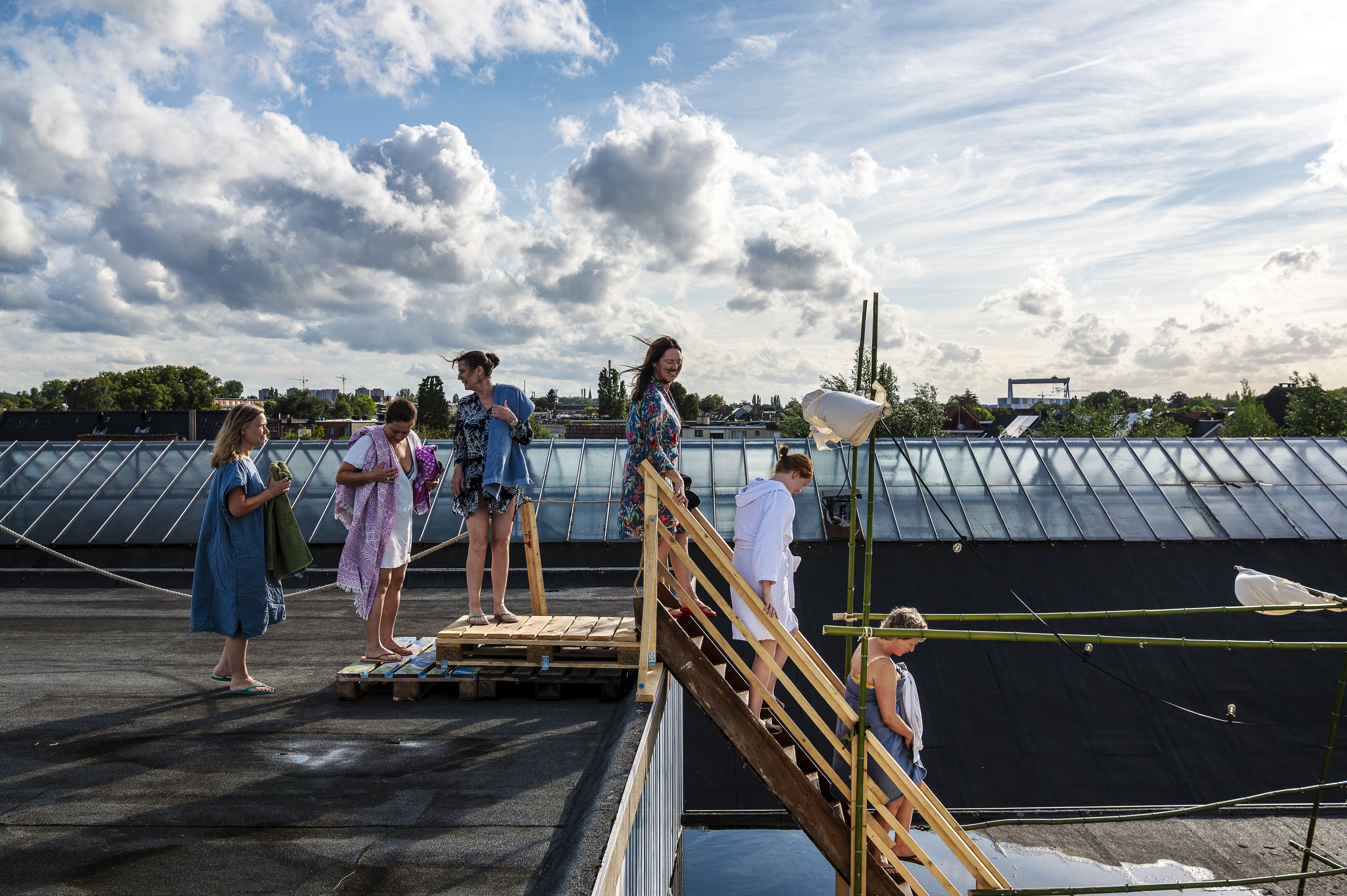 Sauna Hikihuone op het dak van de Blikfabriek. DAKkan. © Jonathan Ramael