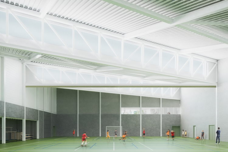 renderbeeld sporthal