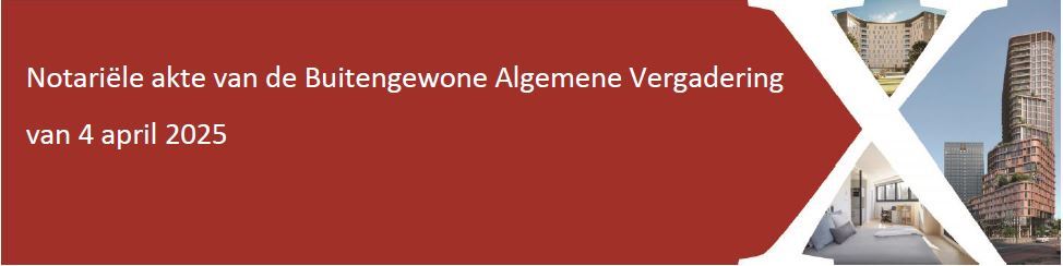 Notariële akte van de Buitengewone Algemene Vergadering van 4 april 2025