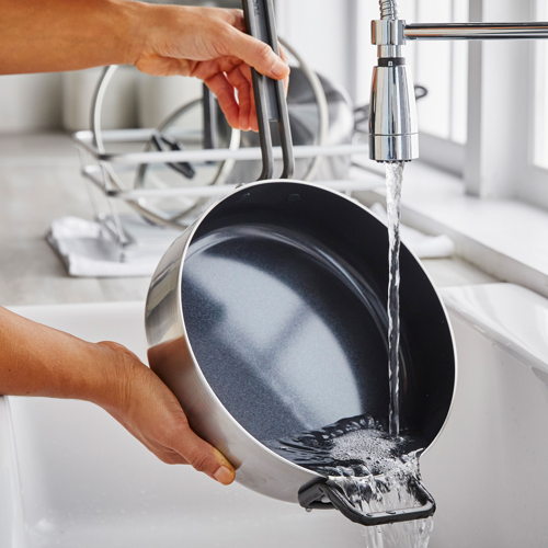 GreenPan™ Stanley Tucci™ Stainless Steel Ceramic Nonstick 4QT/26cm Sauté Pan with Lid - €234 GreenPan™ Stanley Tucci™ Stainless Steel Ceramic Nonstick 4QT/26cm Sauté Pan with Lid - €234