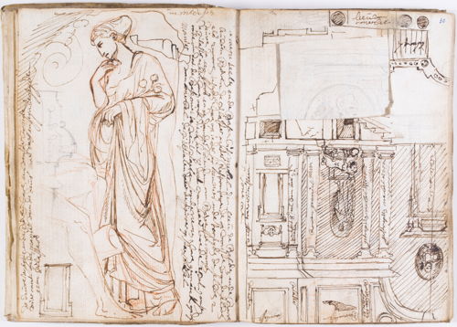 Pieter Verbruggen II, [blad in] Romeins schetsboek