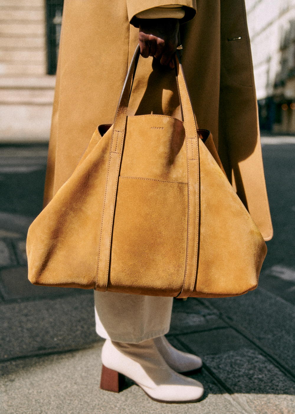 Sézane - Cabas GABIN Camel - 360€