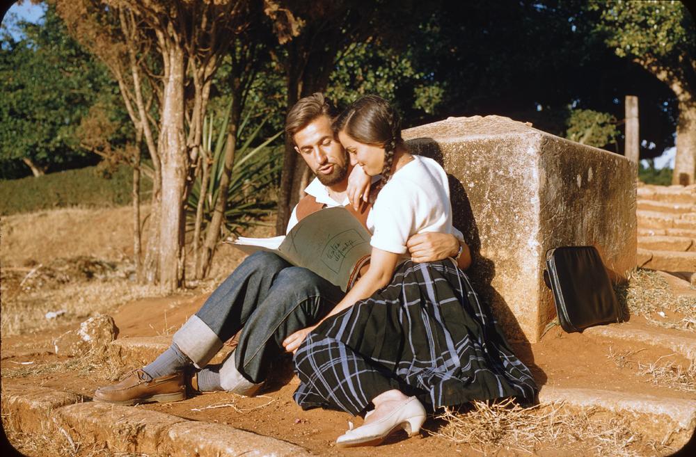Roland & Sabrina Michaud au Maroc en 1957.