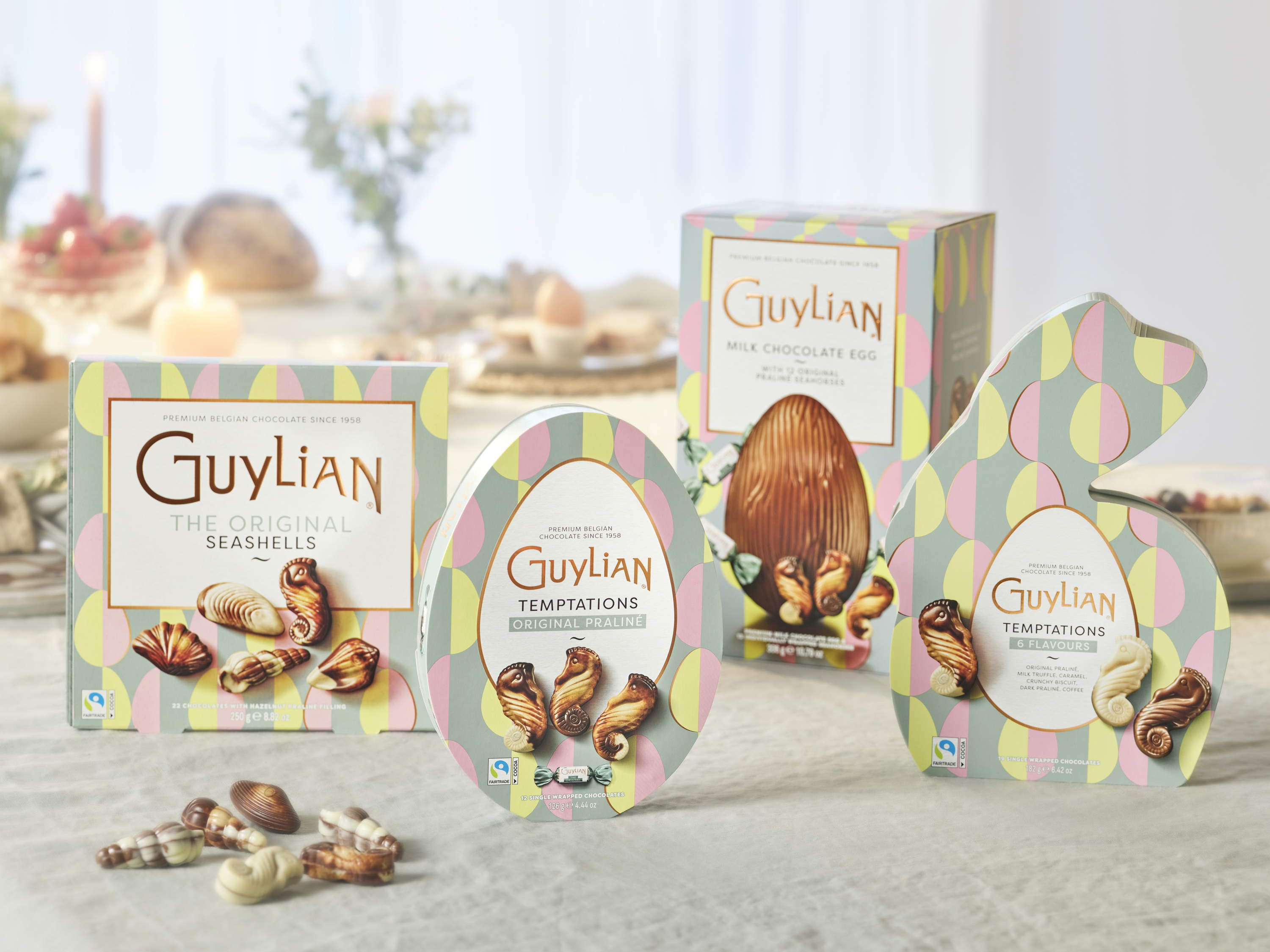 4x chocolats de Pâques festifs de Guylian