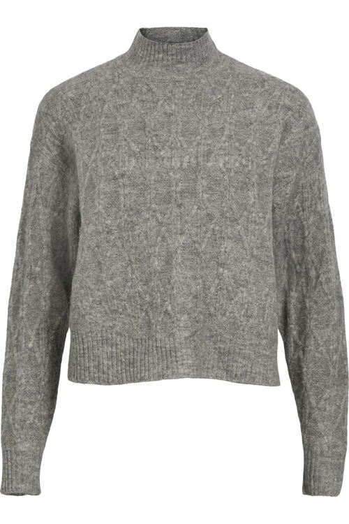 Juttu_FW23_Object_Sweat OBJ Objbolette LS Knit Pullover 129 grey_JUTTU_€59,99 Juttu_FW23_Object_Sweat OBJ Objbolette LS Knit Pullover 129 grey_JUTTU_€59,99