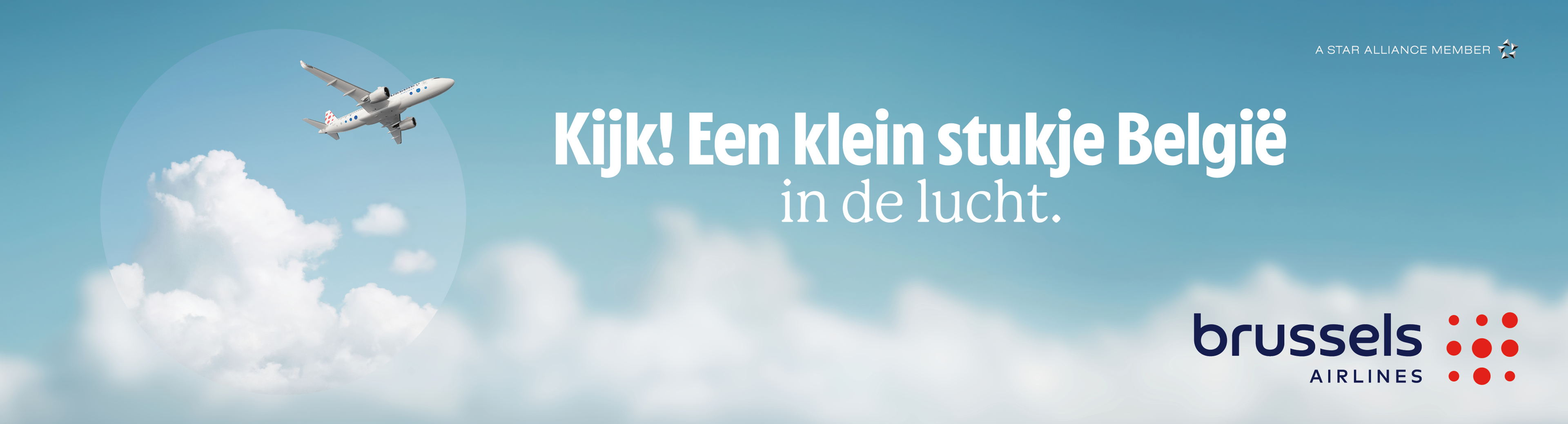 Brussels Airlines en TBWA creëren een klein stukje België in de lucht.
