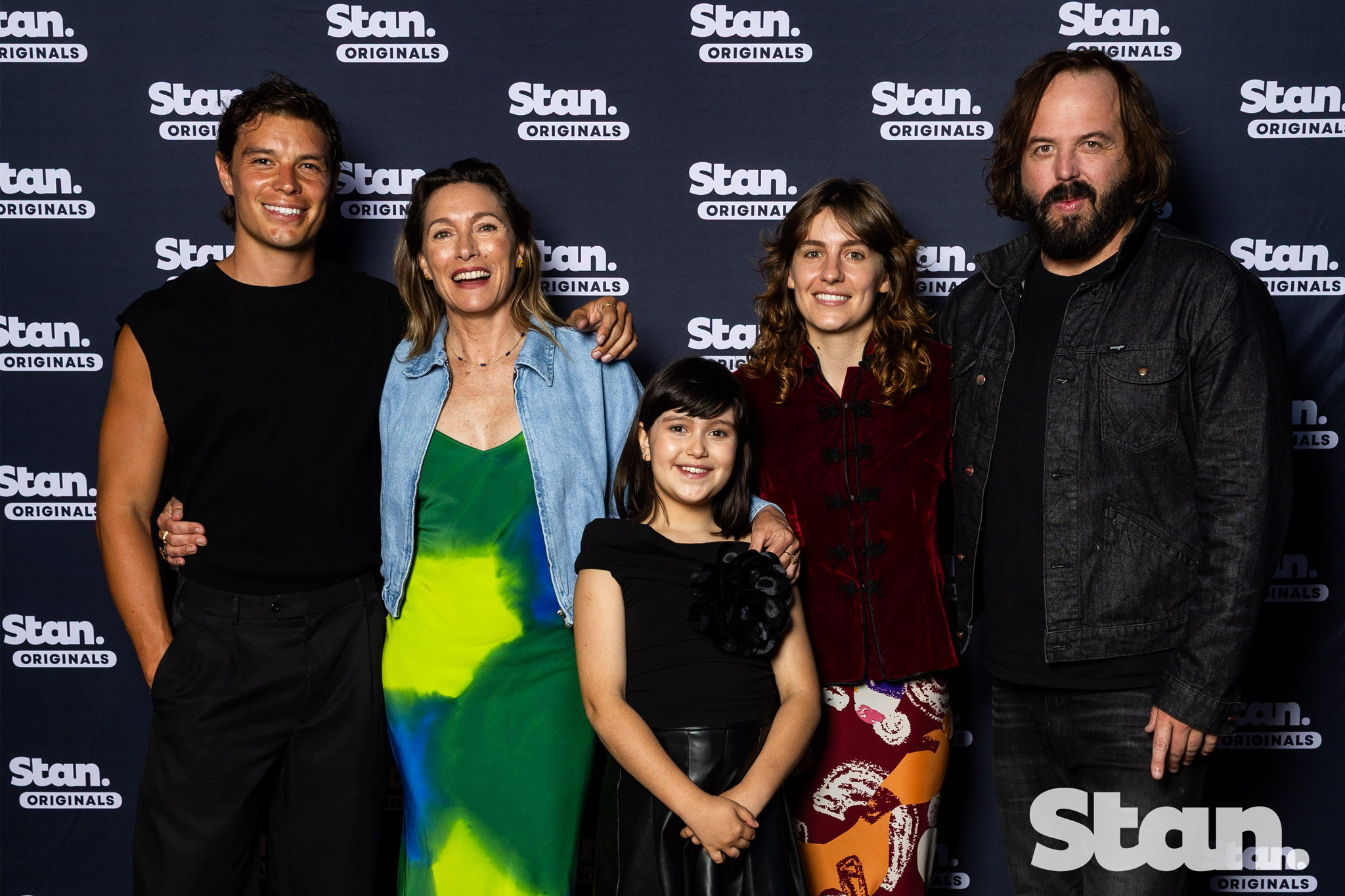 L-R: Carlos Sanson Jr., Claudia Karvan, Ava Cannon, Nathalie Morris and Angus Sampson L-R: Carlos Sanson Jr., Claudia Karvan, Ava Cannon, Nathalie Morris and Angus Sampson